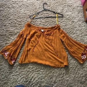 Off the shoulder blouse